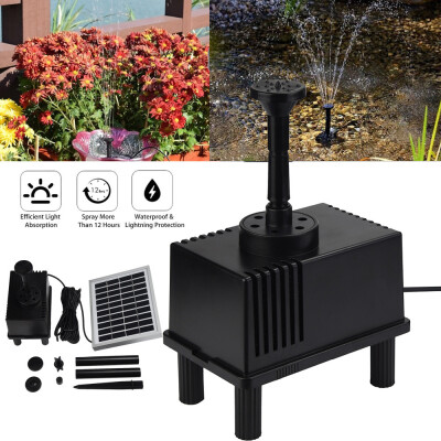 

〖Follure〗Outdoor Solar Powered Bird Bath Water Fountain Pump For Pool Garden Aquarium