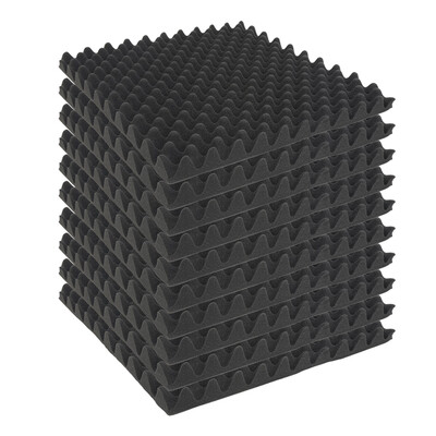 

10pcs Egg Crate Acoustic Foam Panels Studio Soundproof Pads 50 x 50 x 5cm