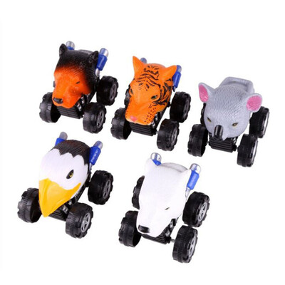 

YIWULA5PC Childrens Day Gift Toy Animal Model Mini Toy Car Back Of The Car Gift