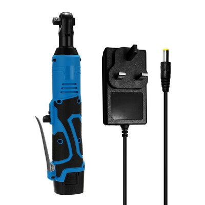 

18V Multifunctional Cordless Rechargeable Electric Wrench 38 Inch Right Angle Electric Ratchet Wrenches with LED Light
