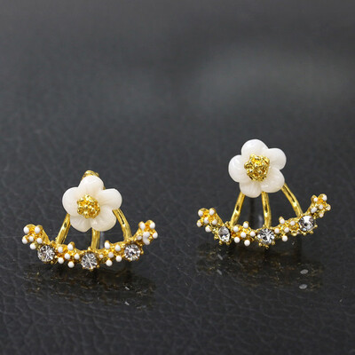 

guangxichuangshengxinfu 1 Pair New Fashion Women Lady Elegant Crystal Rhinestone Ear Stud Earrings