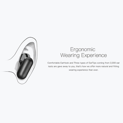 

QCY Q12 Mini Wireless Bluetooth Earphone Ultra Light Headphone Tri-button Bluetooth 50White