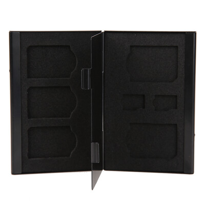 

Aluminum 5SD 2TF Micro SD Cards Pin StorageBox Case Holder Protector