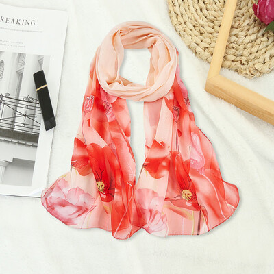 

Gobestart Fashion Womens Ladies Chiffon Print Long Soft Wrap Scarf Ladies Shawl Scarf