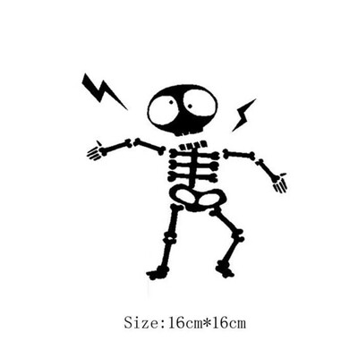 

Wall Switch Sticker Home Decoration Individuality Skeleton Wall Sticker Decal Home Decor Decal Socket Paste