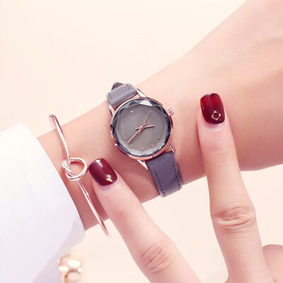 

Ladies student waterproof compact dial vintage watch quartz wrist watch