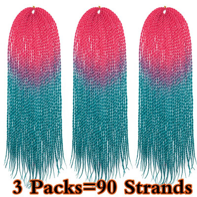 

3 Packs Befunny Senegalese Twist Crochet Hair Braids Small Havana Mambo Twist Crochet Braiding Hair Hairstyles For Women