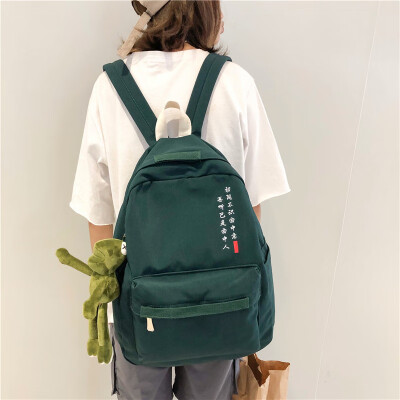 

Backpack ladies shoulder bags red Japanese schoolbags female Korean version of Sengshi high school ins Fenggang style retro love