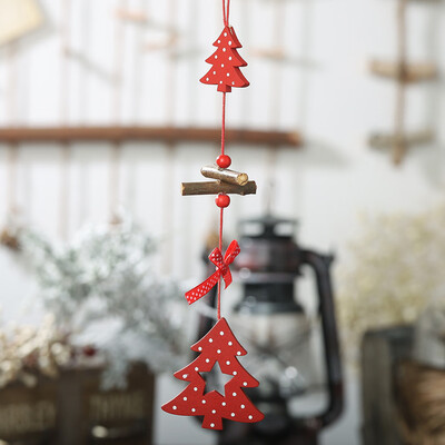 

〖Follure〗New Wooden Pendant Christmas Tree Creative Christmas Party Decoration Pendants