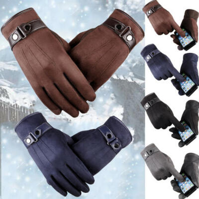 

Men Winter Touch Screen Windproof Outdoor Sport Driving Thermal Gloves Mittens