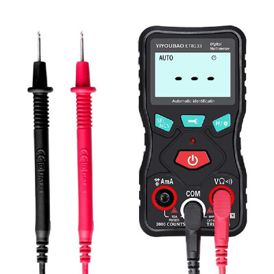 

YIYOUBAO ET8133 Fully Automatic Identification Multimeter Voltage Diode Current Capacitance Buzzer Meter True RMS with Flashlight