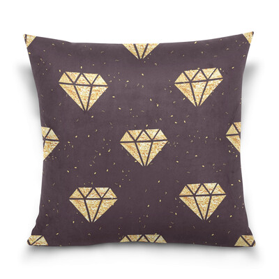 

ALAZA Throw Pillow Cover 16 X 16 inch Cushion Cover with Diamonds Printed Pillowcase