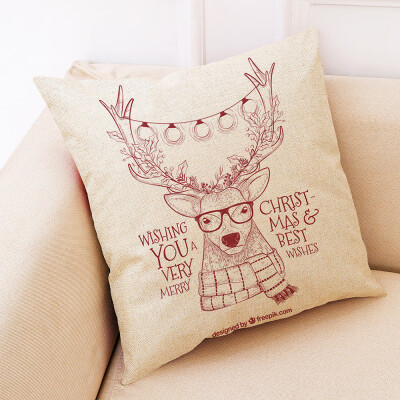 

Tailored Christmas Home Decor Cushion Cover Graffi Style Throw Pillowcase Pillow Covers