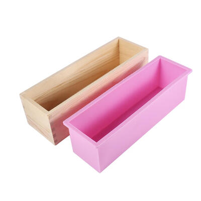 

Greensen Rectangle Silicone Liner Soap Mould Wooden Box DIY Making Tool Bake Cake Bread Toast MoldSoap Mold Silicone Soap Mold