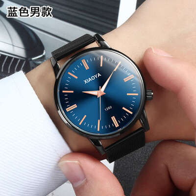 

Mens watch waterproof fashion Korean version of the simple casual luminous female form student male table non-mechanical wat
