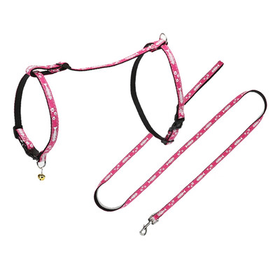 

Individual Fish Bone Shape Chest Back Traction Rope Set Nylon Pet Accessories