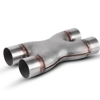 

Crossover X Pipe Tail Exhaust Tip Dual 25" Inlet2 12 Outlet 12"inch Long SS