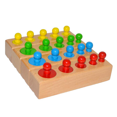 

Siaonvr Montessori Wooden Cylinder Socket Family Pack Early Learning Education Toy