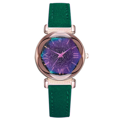 

Best Selling Women Watches Fashion Leather Strap Dial Ladies Quartz Wristwatch Romantic Starry Sky Clock Gift Zegarki Damskie