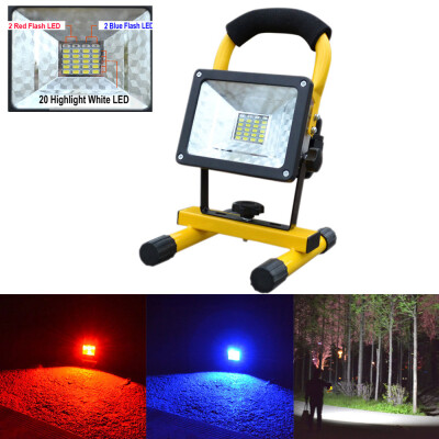 

Saidsome 30W 24 LED Portable Rechargeable Flood Light Spot Work Camping Fishing Lamp flashlight lamp