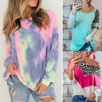 

Autumn womens cotton long-sleeved T-shirt pullover casual loose basic shirt