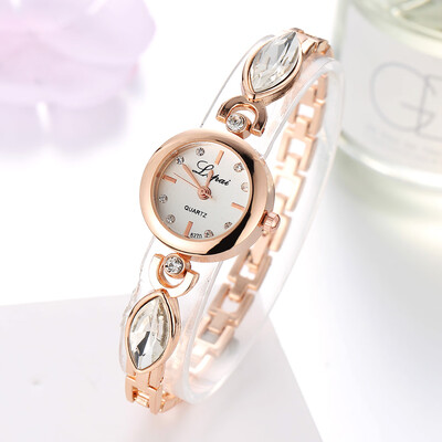 

Quartz bracelet watch diamond dress womens alloy gold watch fashion womens fashion watch