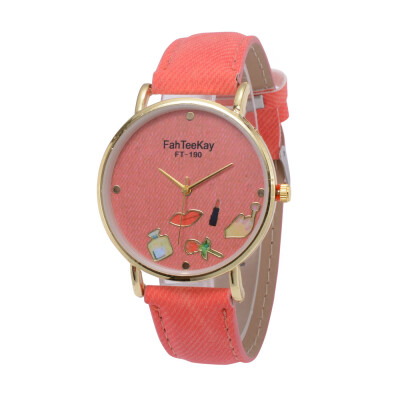 

Best Selling Womens Watches Cute Little Pattern Dial Ladies High Quality Quartz Wristwatch Fashion Clock Casual Reloj Mujer