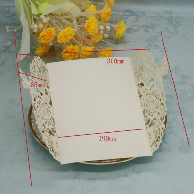 

〖Follure〗20 Pcs Delicate Carved Romantic Wedding Party Invitation Card Envelope A