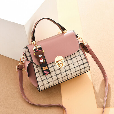 

Bag womens fashion port style small square bag Korean style hand-held ins tide single-shoulder bag