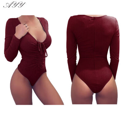 

Womens PLUS SIZE Long Sleeve Stretch Bodysuit Ladies Leotard Body Top Tshirt