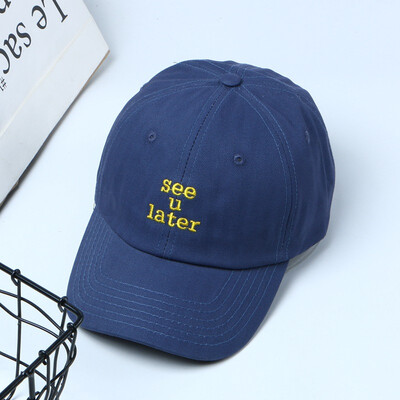 

Hot new Korean version of embroidered hat letters baseball caps for men&women lovers hats shade warm Cap wholesale