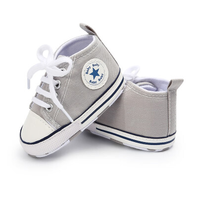 

Baby Boys Girls Shoes Canvas Toddler Sneakers Anti-Slip Infant First Walkers 0-18 Months