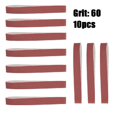 

10pcs 74040mm Sanding Belts 60-600 Grit Grinding&Polishing Replacement for Angle Grinder