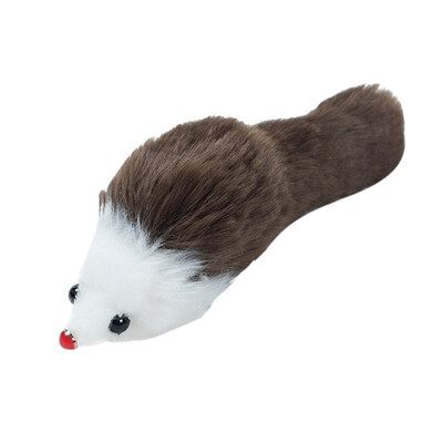 

Pet Cat Plush Big Mouse Vocal Simulation Scratch Resistant Squeaky Fake Toy vCat Mouse Fun Playing Interactive Game Pet Toy
