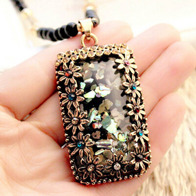 

Lady High-end Color Restoring Ancient Ways Cat Eye Long Sweater Chain Adornment Necklace