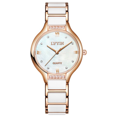 

Watch lady watch ceramic fashion trend Korean version simple leisure atmosphere students water diamond year new model