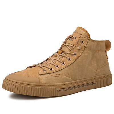 

White shoes mens shoes flat shoes high shoes sports shoes canvas shoes
