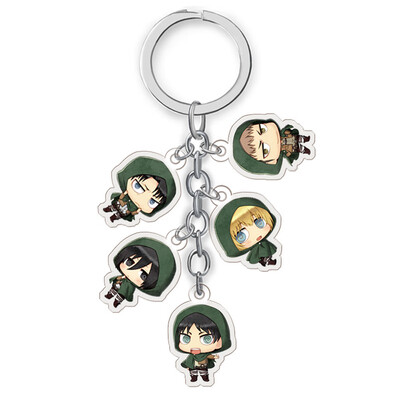 

Anime Attack On Key Chain Acrylic Pendant Anime Accessories Cartoon Cosplay Anime Fans Gifts