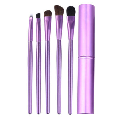 

5pcs Travel Portable Mini Smudge Eyeshadow Eyeliner Eye Makeup Brushes Set