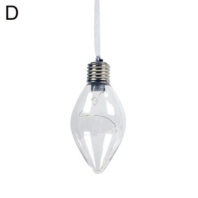 

Christmas Tree PET Filament Light Bulb Ball Hanging Battery Operate Lamp Decor
