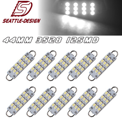 

10x Super White 44mm 12-SMD Festoon LED Rigid Loop Light Bulbs 561 562 564 563