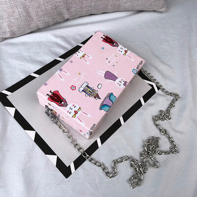 

Tailored Female Chain Small Bag Personality Cartoon Wild Shoulder Bag Diagonal Package