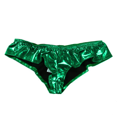 

Toponeto Women Sexy Bare Imitation Leather Underpants Lingerie Lady Bikini Thongs BK
