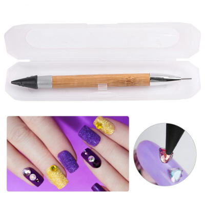 

Greensen Dual Use Double End Pen Rhinestone Beads Picker Nail Dotting Drawing Pen Nail Art Manicure Tool