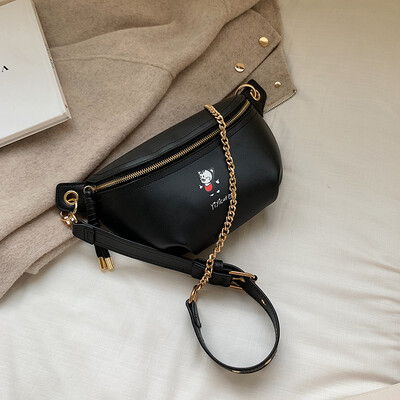 

Qiao Bani 2019 new South Korea ins fashion wild chain bag multi-purpose chest bag shoulder diagonal trend handbags