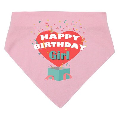 

Cotton Polyester Pet Bandana Dog Birthday TTriangular Scarf Bibs For Small Medium Large Pets