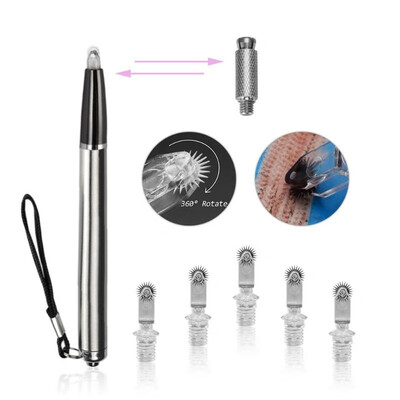 

Manual LED Tattoo Eyebrow Pencil Pen 5pcs 65mm Tattoo Wheel Needles