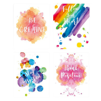 

4pcs Oil Painting Canvas Wall Frameless Painting For Living Room Home Decoretion