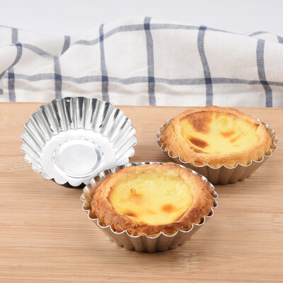 

Gobestart 20PCS Egg Tart Aluminum Cupcake Cake Cookie Lined Mold Mould Tin Baking Tool Hot