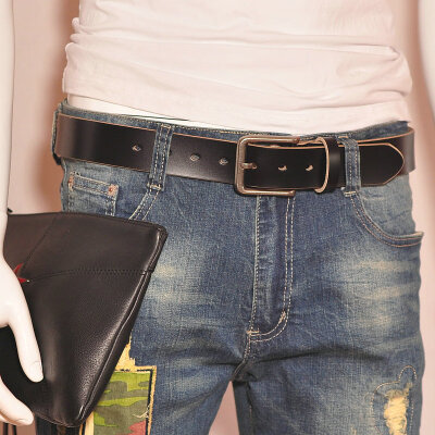 

Mens leather pants with trend fashion leather belt mens pure leather handmade simple stitches